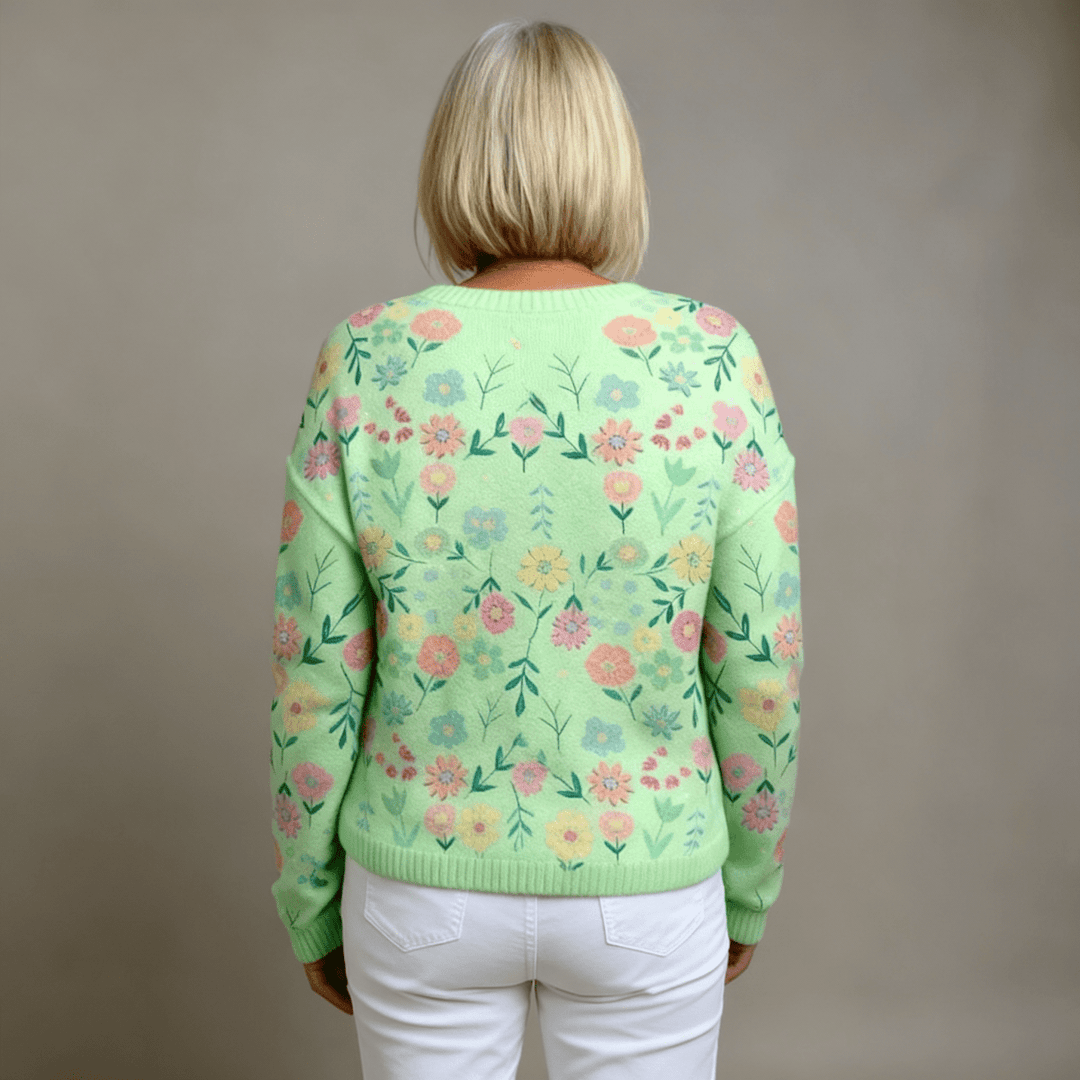 Aleah | Floral Design Cardigan - Mijn winkel