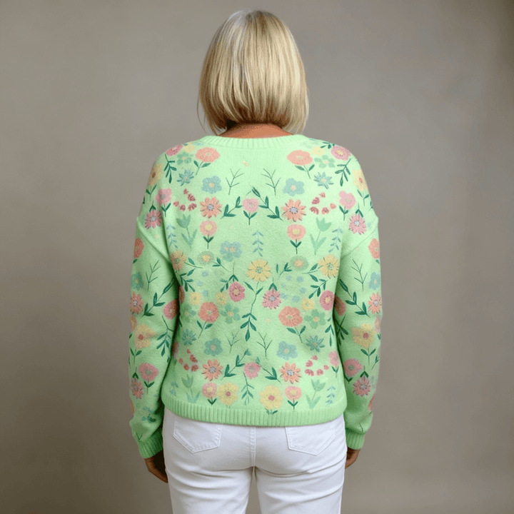 Aleah | Floral Design Cardigan - Mijn winkel