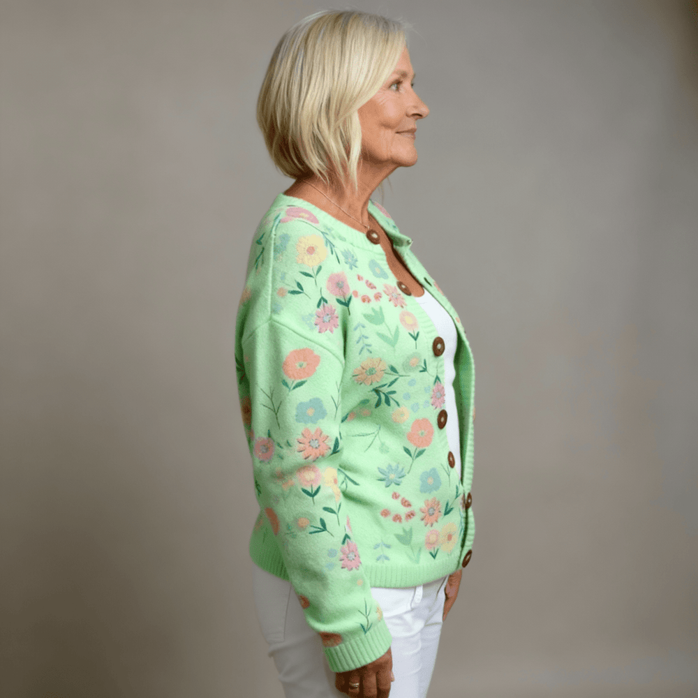 Aleah | Floral Design Cardigan - Mijn winkel