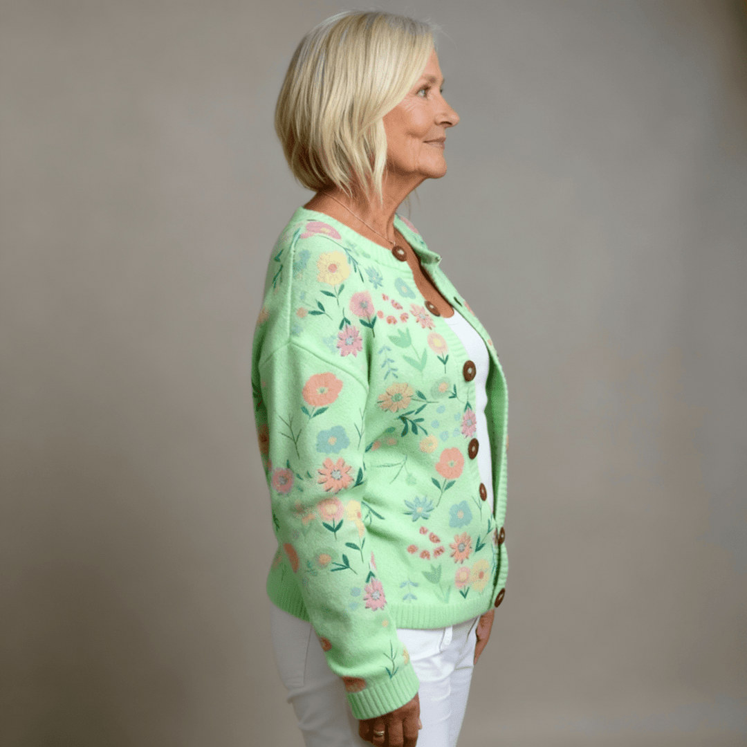 Aleah | Floral Design Cardigan - Mijn winkel