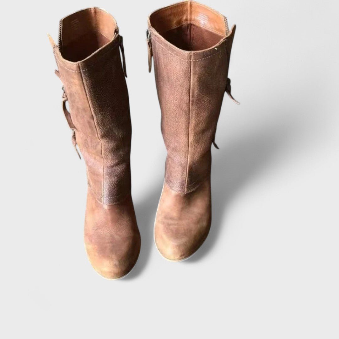 Alma | Vintage Mid - Calf Boots - Mijn winkel