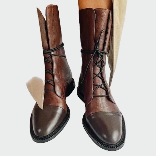 Amy | Orthopedic Leather Boots - Mijn winkel