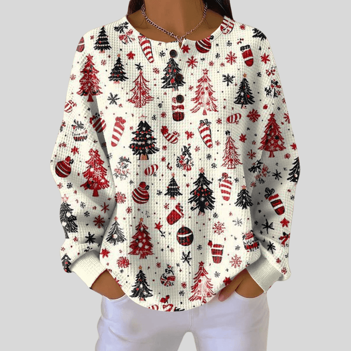 Anna | Winter Jumper with Buttons - Mijn winkel