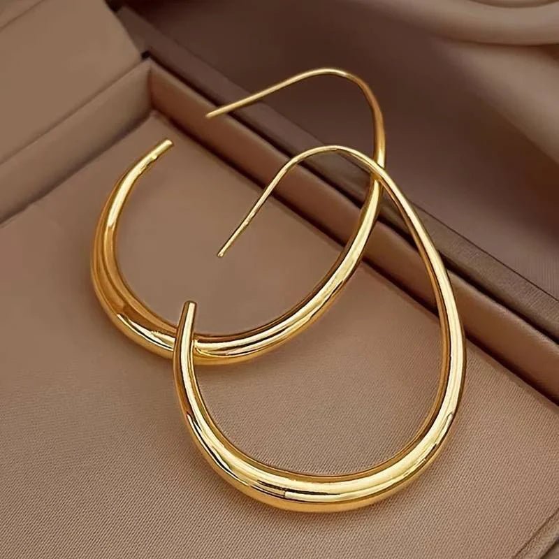 Antique Gold Hoop Earrings | Gold - Mijn winkel