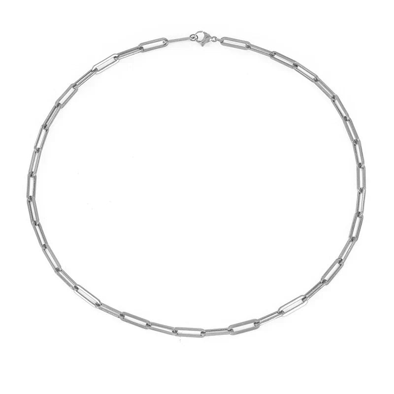 Archen Elegant Chain Necklace | White Gold - Mijn winkel