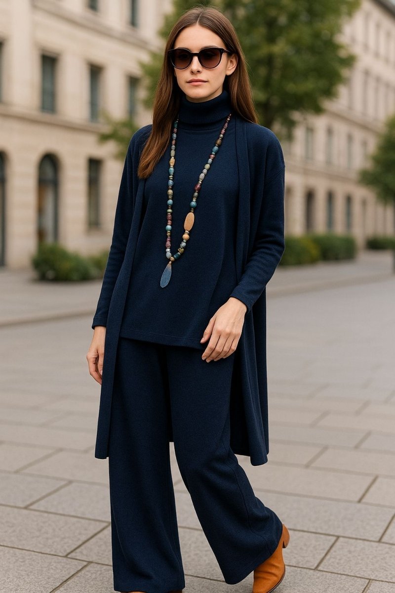 Aubrey Cardigan, Turtleneck & Pants Set - Mijn winkel