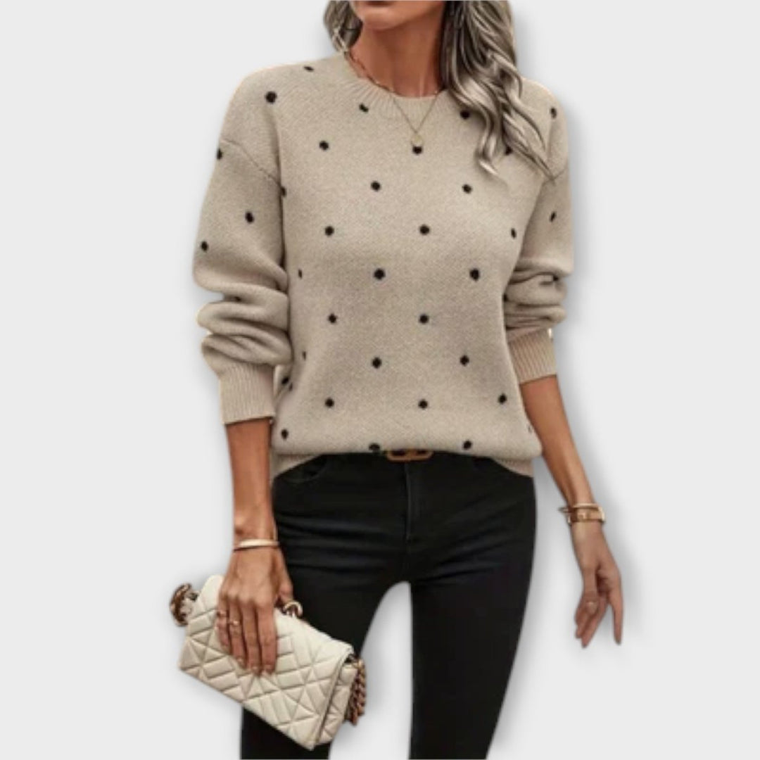 Ava | Casual Long - Sleeve Knit Sweater - Mijn winkel