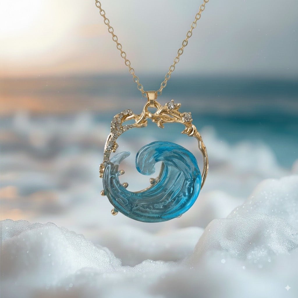 Azure Pledge Necklace | Gold - Mijn winkel