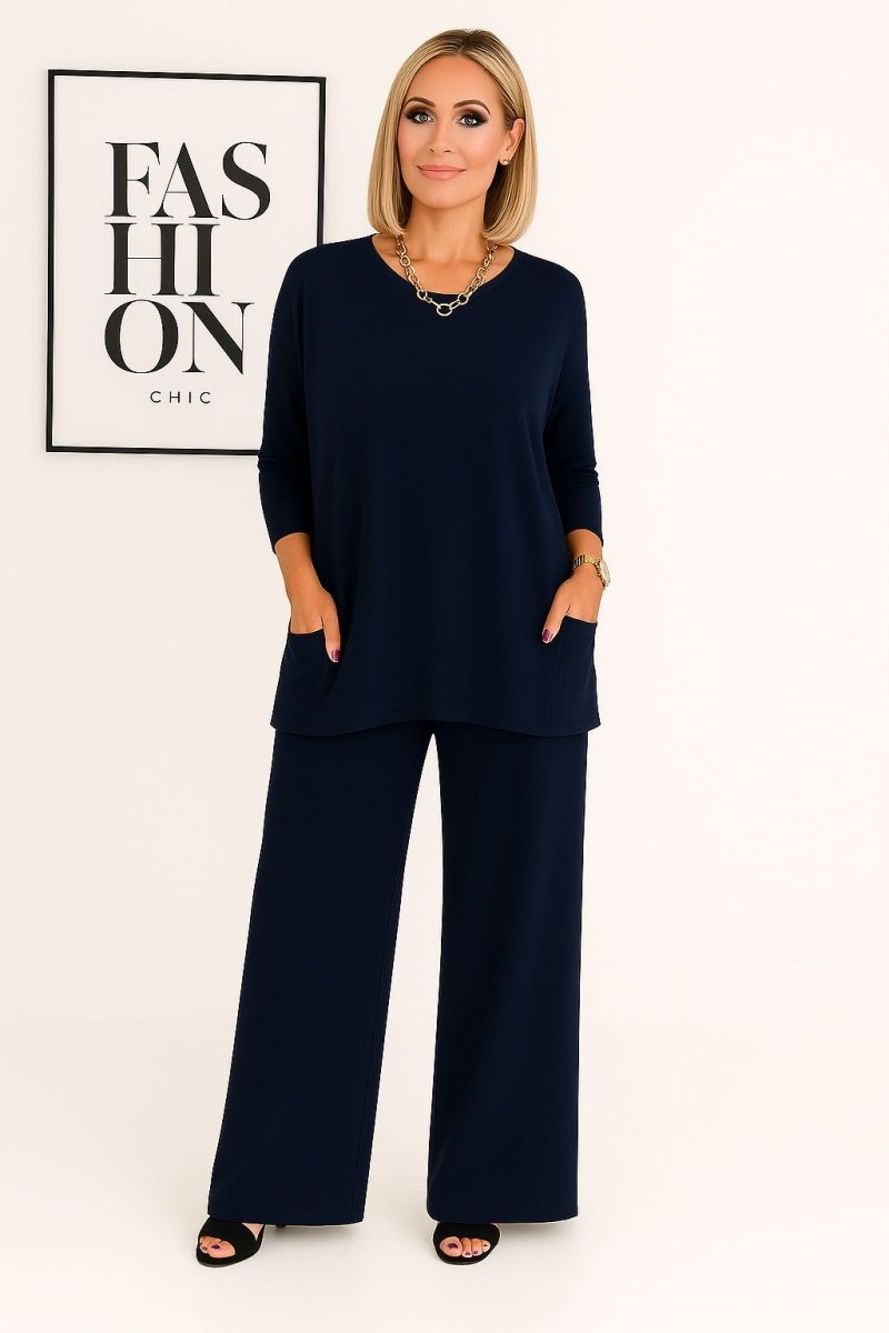 Barbara's Knit Top & Pants Set - Mijn winkel