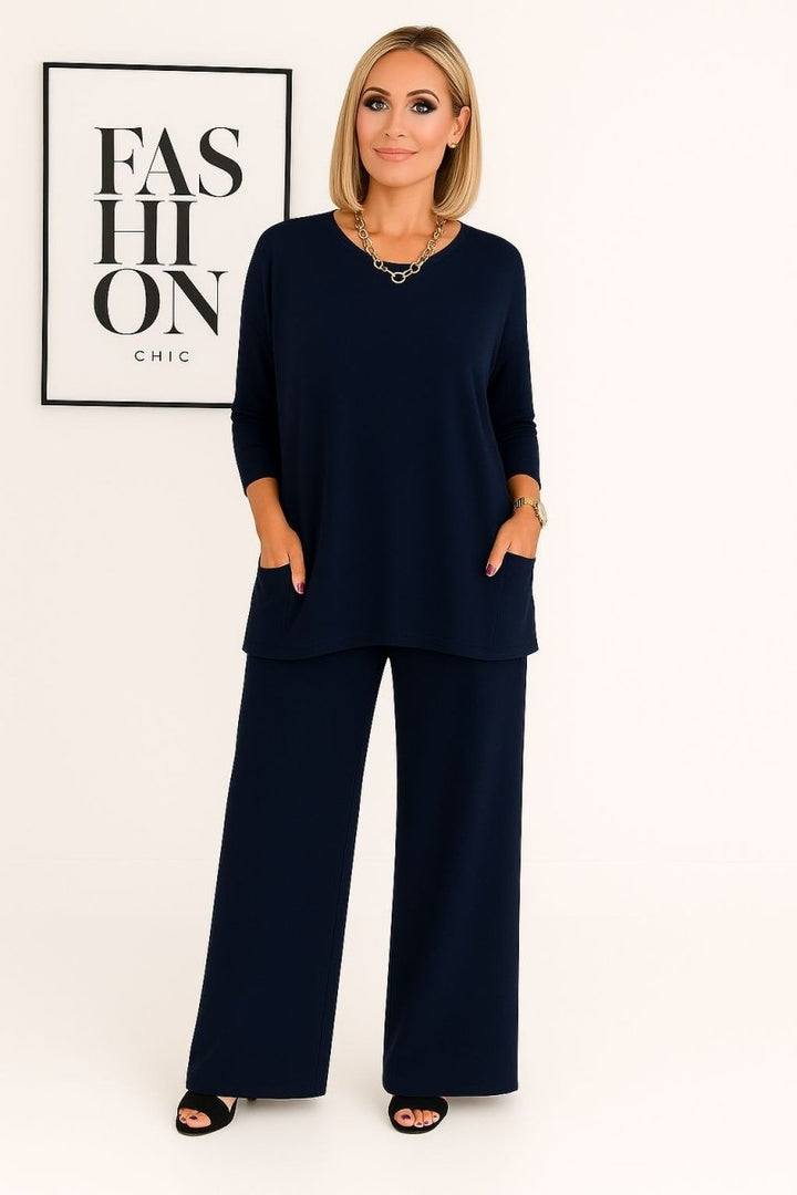 Barbara's Knit Top & Pants Set - Mijn winkel