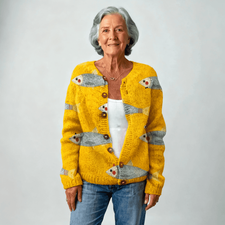 Bella | Sardines Art Cardigan - Mijn winkel