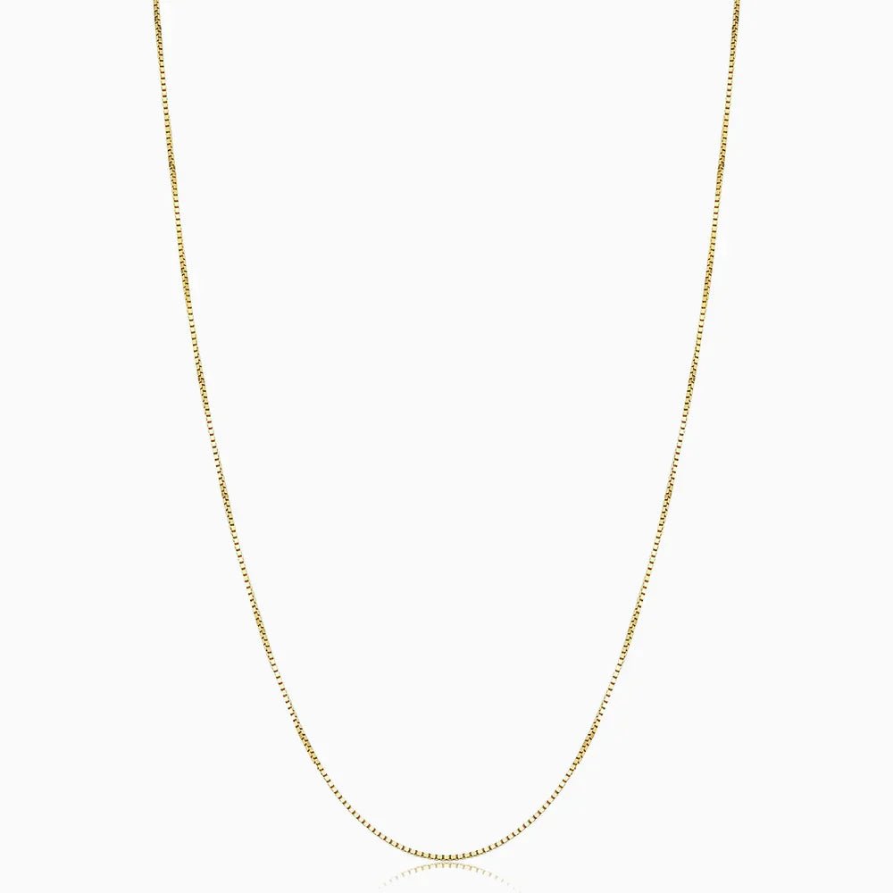 Bodega Box Necklace | White Gold - Mijn winkel