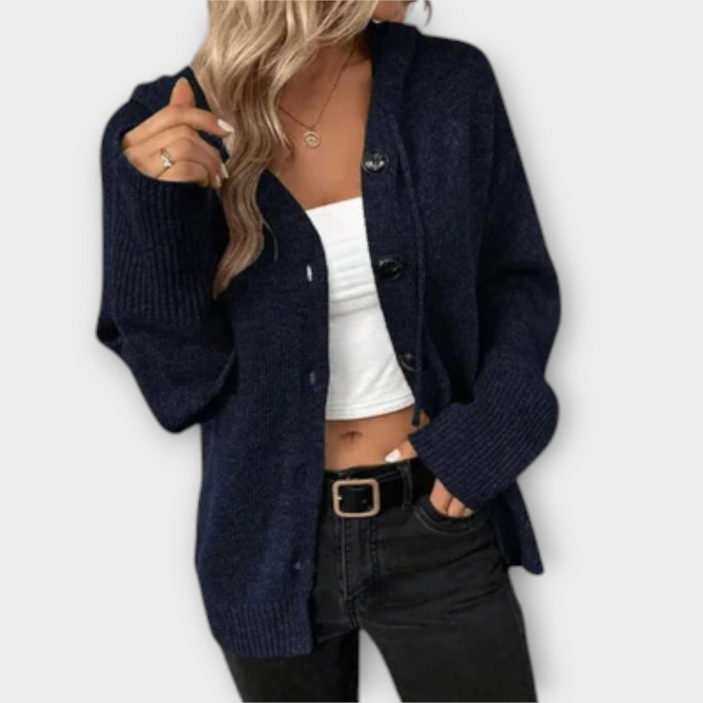 Brittan | Knitted Cardigan with Buttons - Mijn winkel