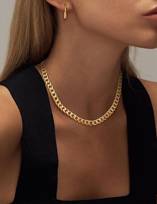 Chunky Cuban Link Necklace | Gold - Mijn winkel