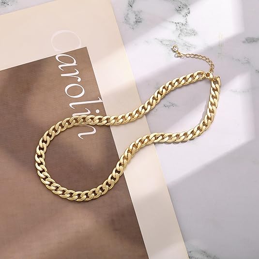 Chunky Cuban Link Necklace | Gold - Mijn winkel