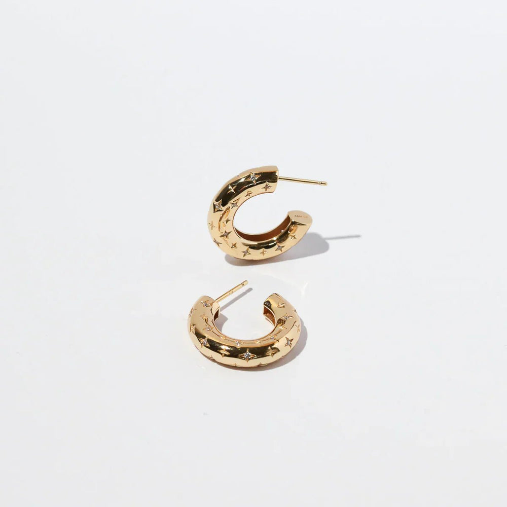 Cosmic Hoop Earrings | Gold - Mijn winkel