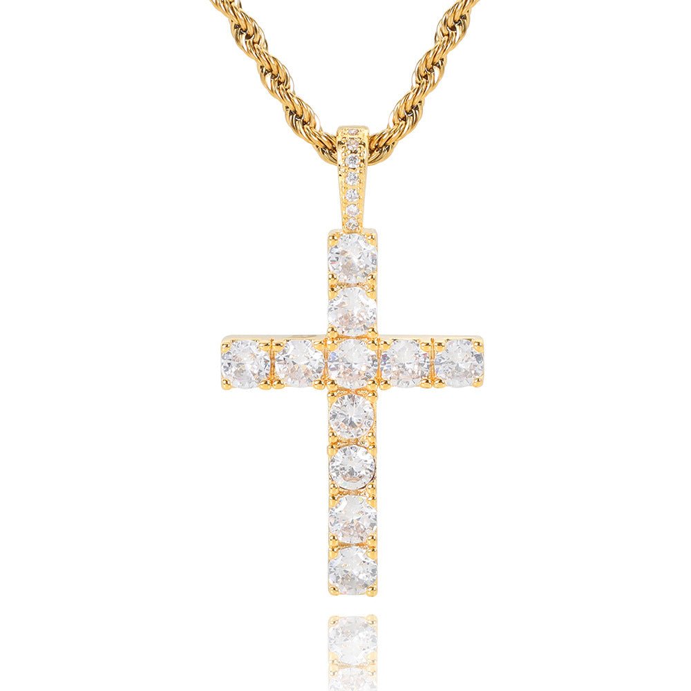 Cross necklace | Gold - Mijn winkel
