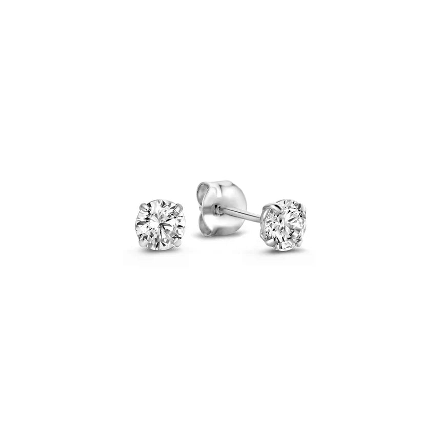 Dara Brillane Stone Earrings Set | White Gold - Mijn winkel