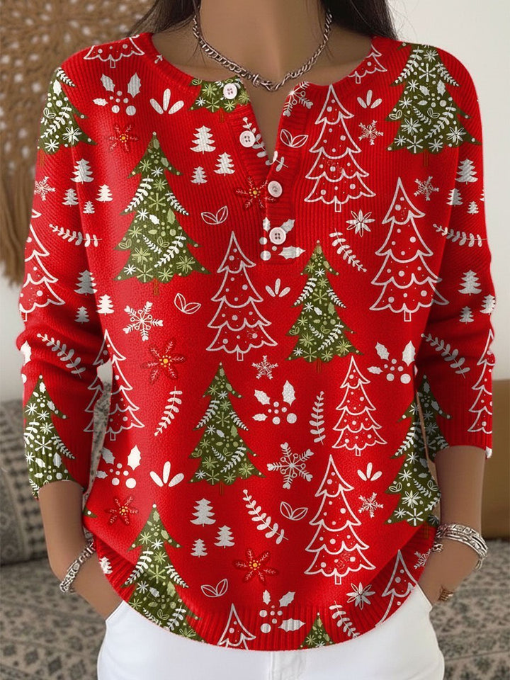 Edith | Christmas Jumper with Buttons - Mijn winkel