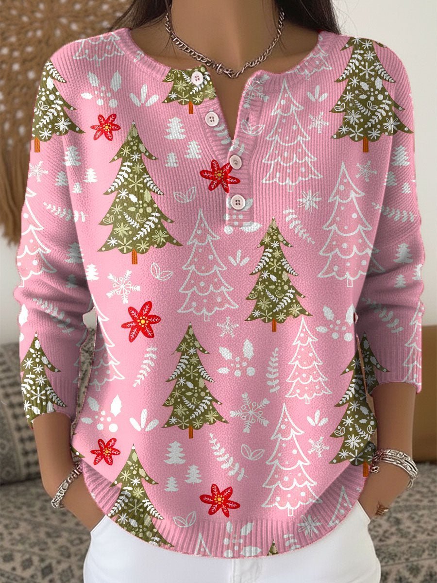 Edith | Christmas Jumper with Buttons - Mijn winkel