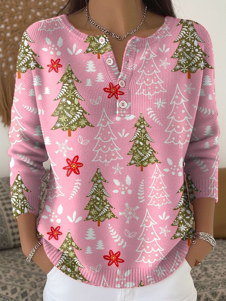 Edith | Christmas Jumper with Buttons - Mijn winkel