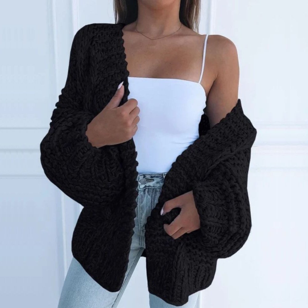 Eleanor | Chunky Knit Relaxed Cardigan - Mijn winkel