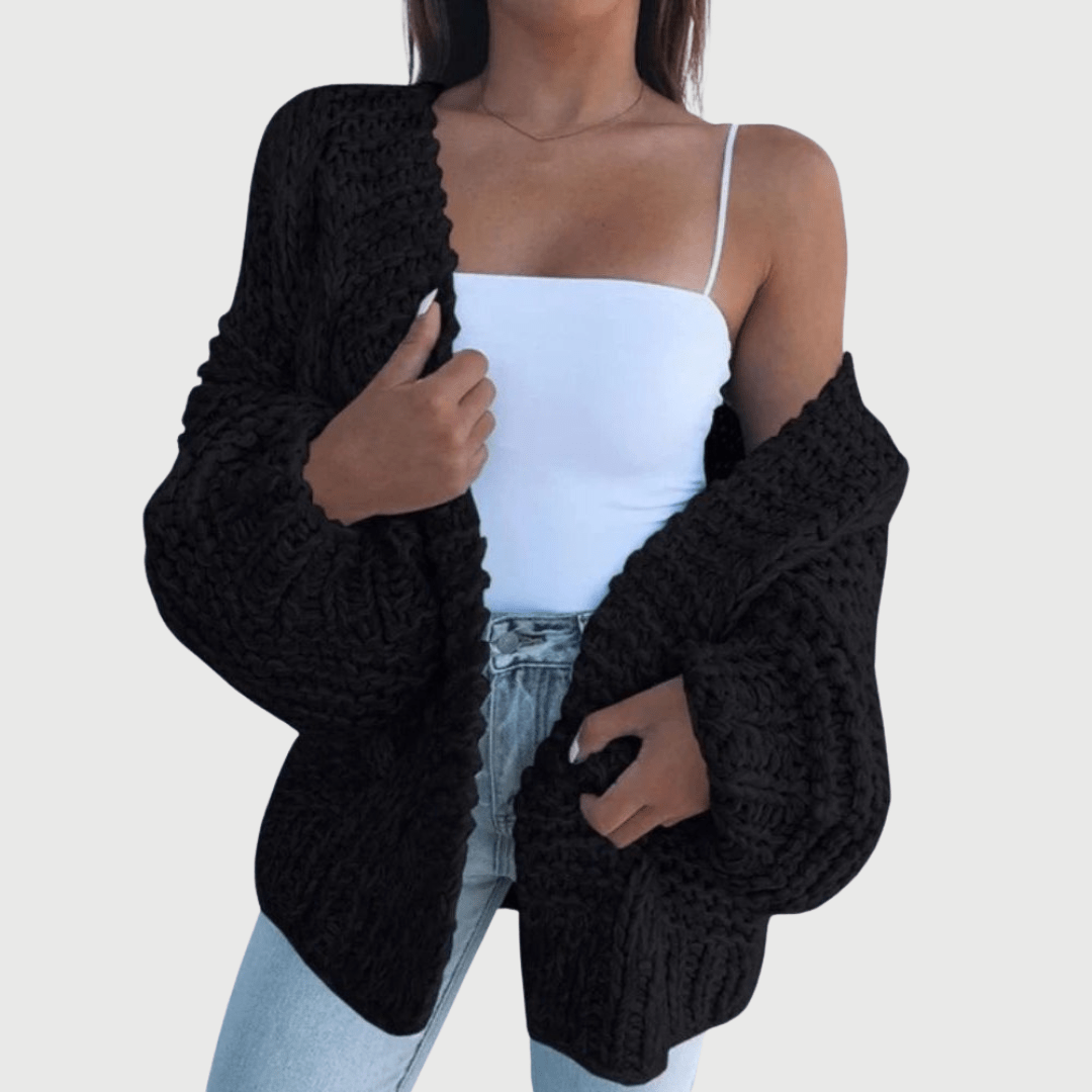 Eleanor | Chunky Knit Relaxed Cardigan - Mijn winkel