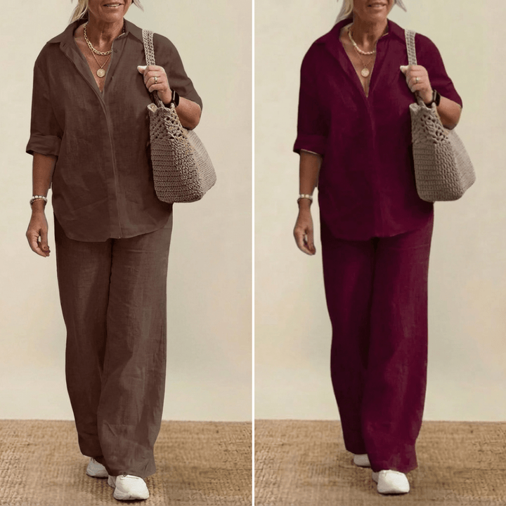 Elegant 2 - Piece Linen Set - Mijn winkel