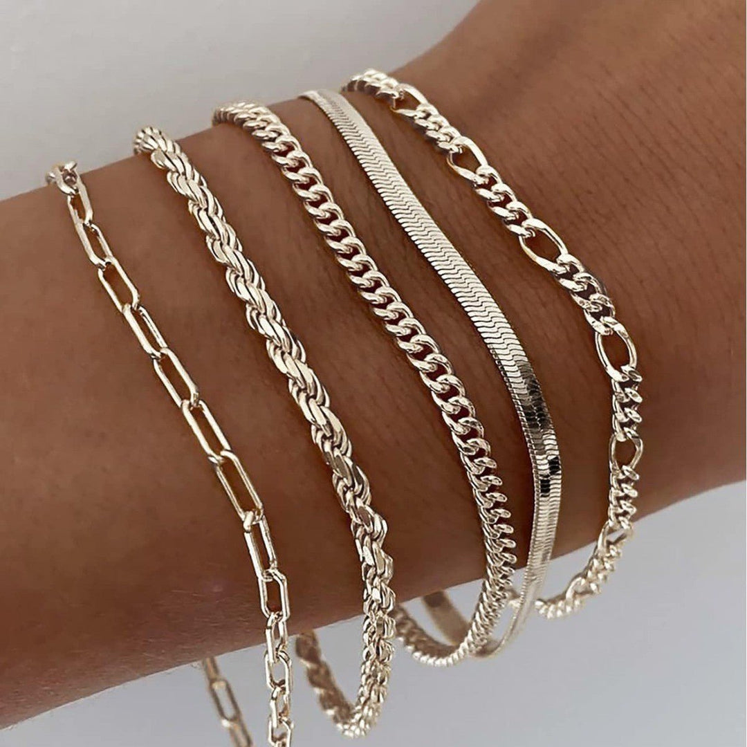 Ellis Renner Bracelet Set | White Gold - Mijn winkel