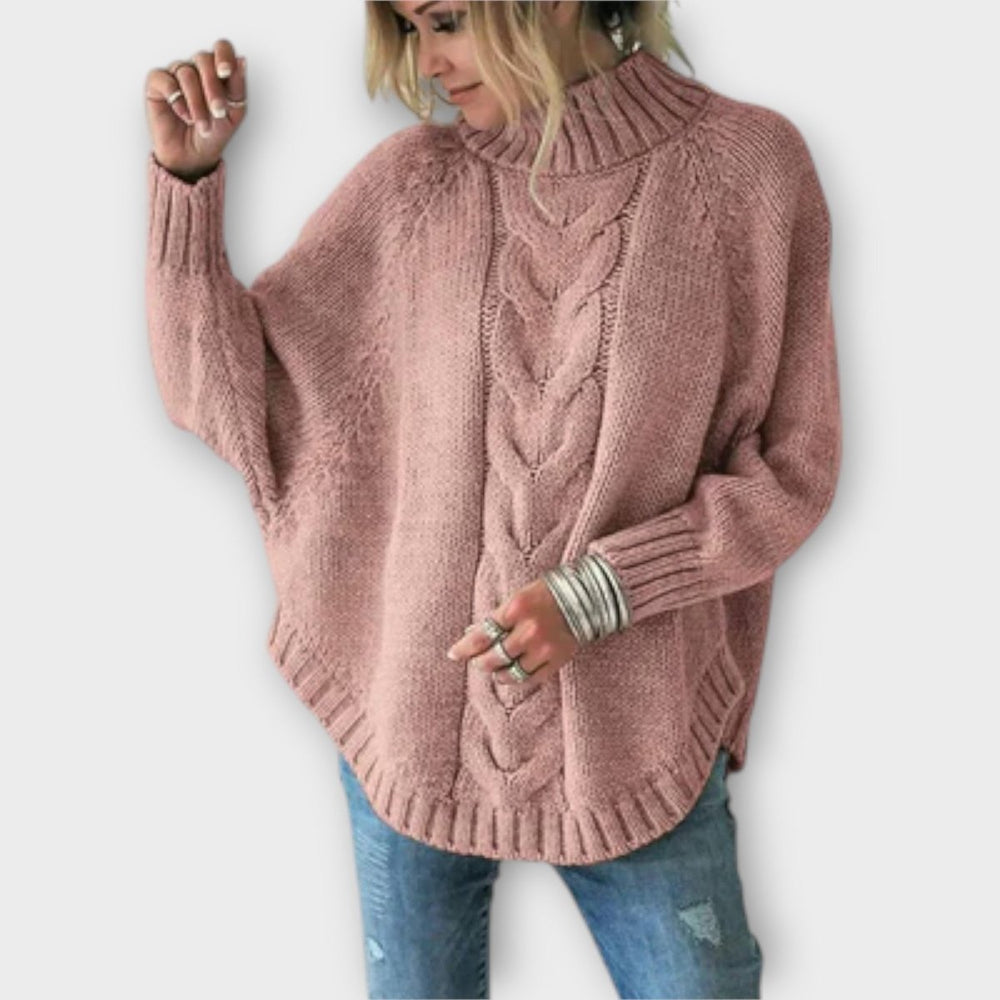 Elysian | Knitted Sweater with Cable Pattern - Mijn winkel