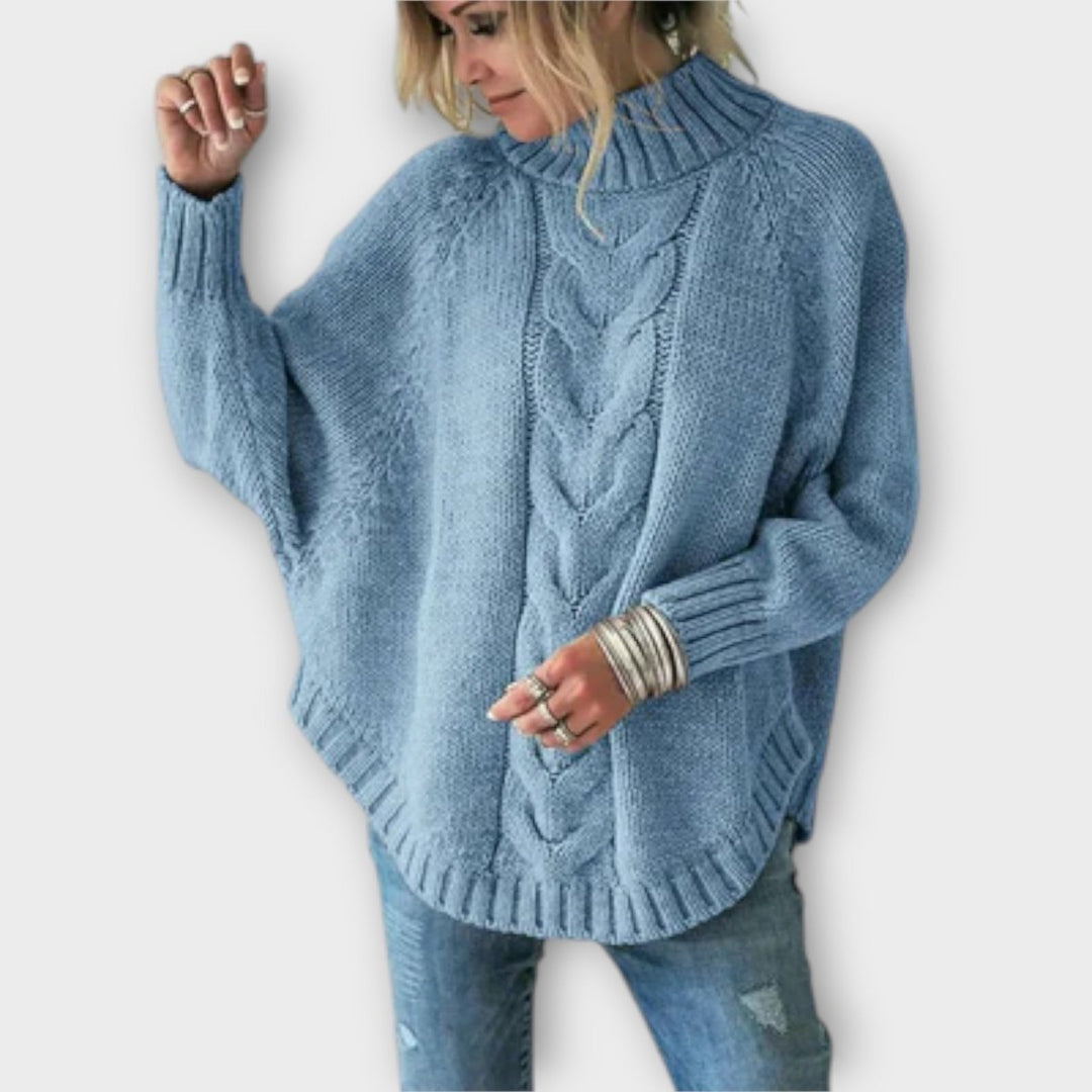 Elysian | Knitted Sweater with Cable Pattern - Mijn winkel