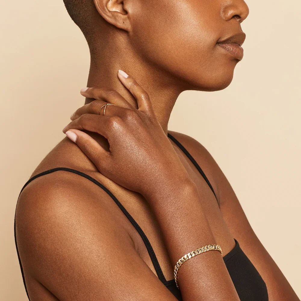 Estate Cuban Bracelet | Gold - Mijn winkel