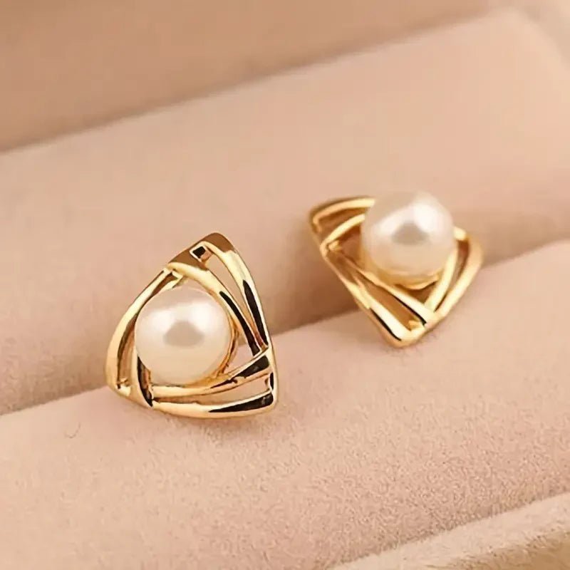 Exquisite Pearl and Gold Earrings | Gold - Mijn winkel