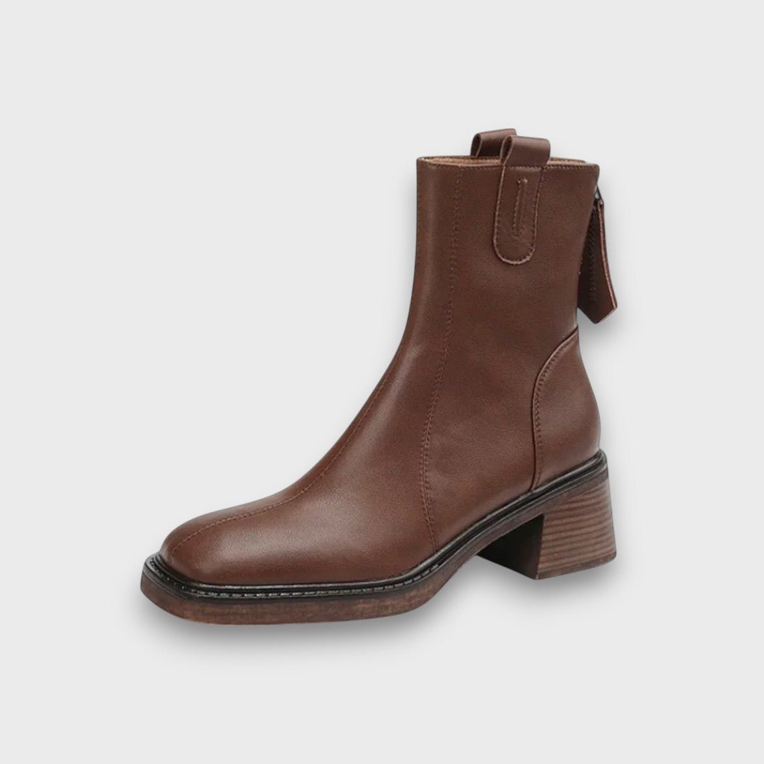 Fien | Classic Leather Ankle Boots - Mijn winkel