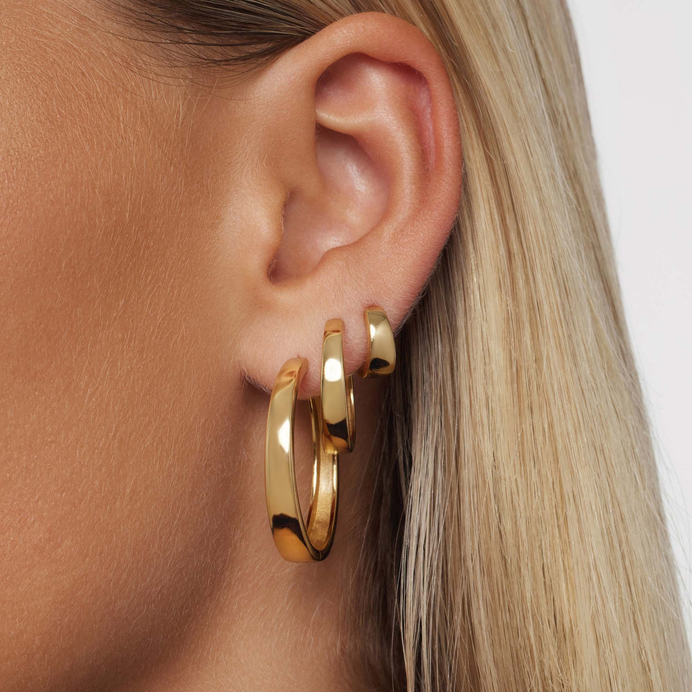 Gia Statement Hoops | Gold - Mijn winkel
