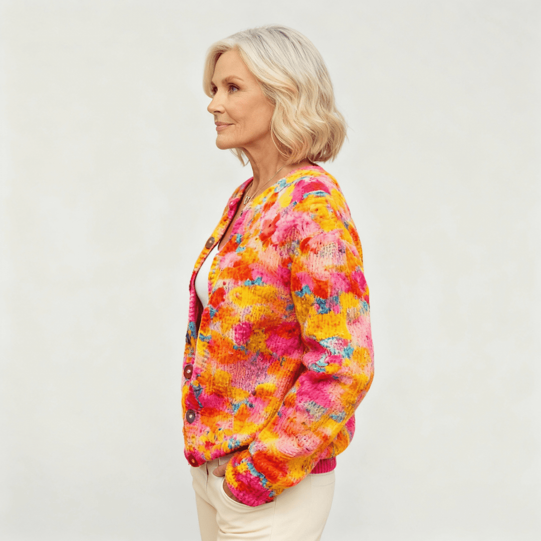 Gwen | Floral Print Cardigan - Mijn winkel