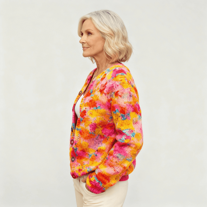 Gwen | Floral Print Cardigan - Mijn winkel