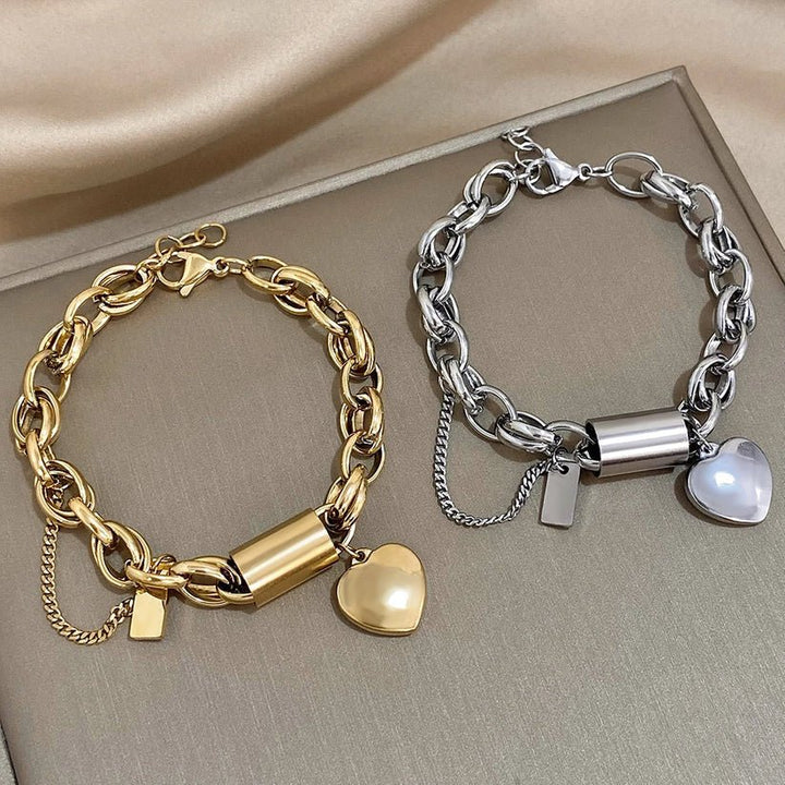 Heartened Chunky Bracelet | Gold - Mijn winkel