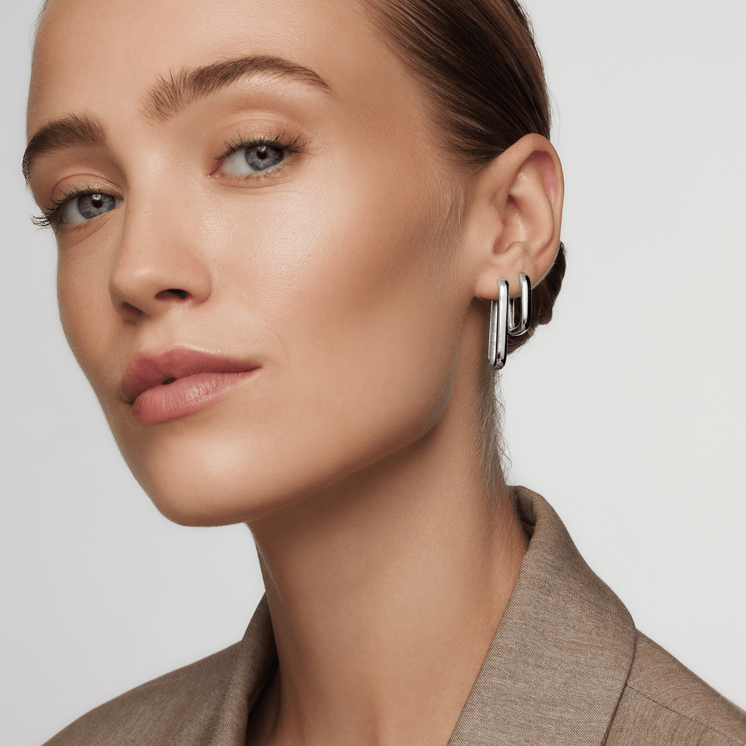 Icon Hoops | White Gold - Mijn winkel
