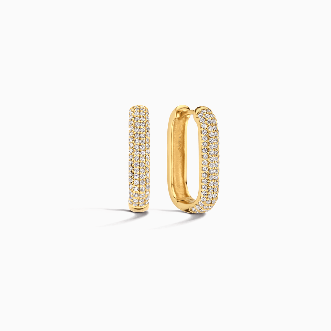 Icon Pavé Hoops | Gold - Mijn winkel