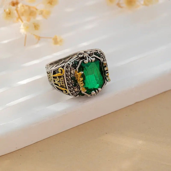 Klara Emerin Ring | Mixed Gold - Mijn winkel