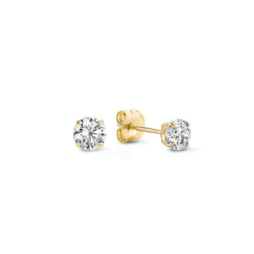 Larmes de Lune Stone Stud Earrings | Gold - Mijn winkel