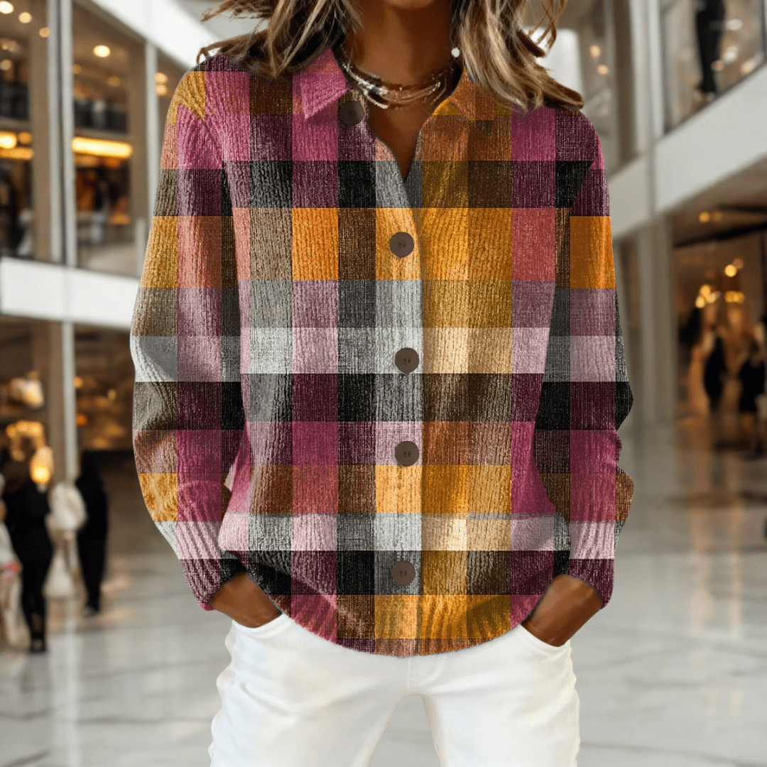 Lena™ - Heritage Check Cardigan - Mijn winkel