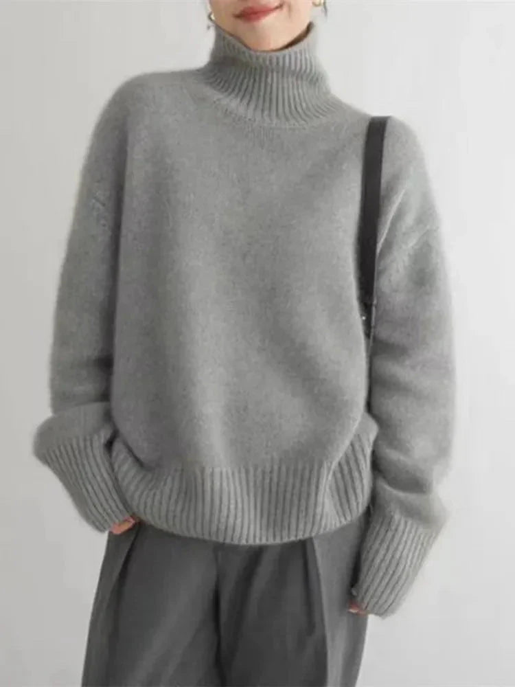 LINEA | High Collar Sweater - Mijn winkel