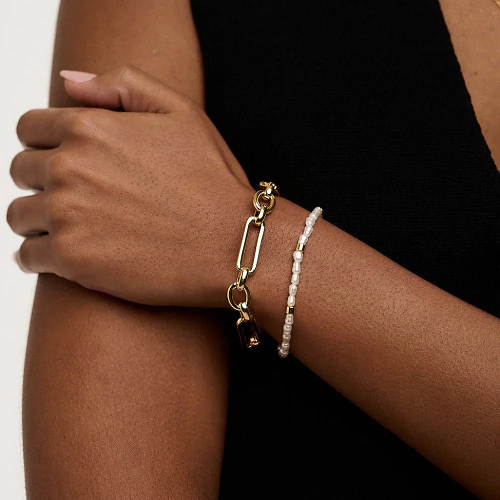 Link T - Bar Bracelet | Gold - Mijn winkel