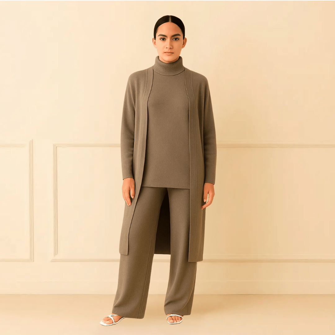 Lisy Cardigan, Turtleneck & Pants Set - Mijn winkel