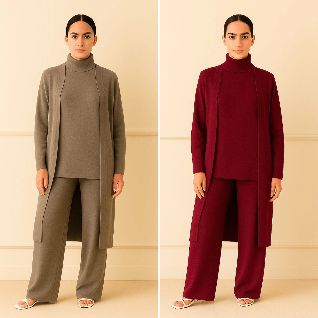 Lisy Cardigan, Turtleneck & Pants Set - Mijn winkel