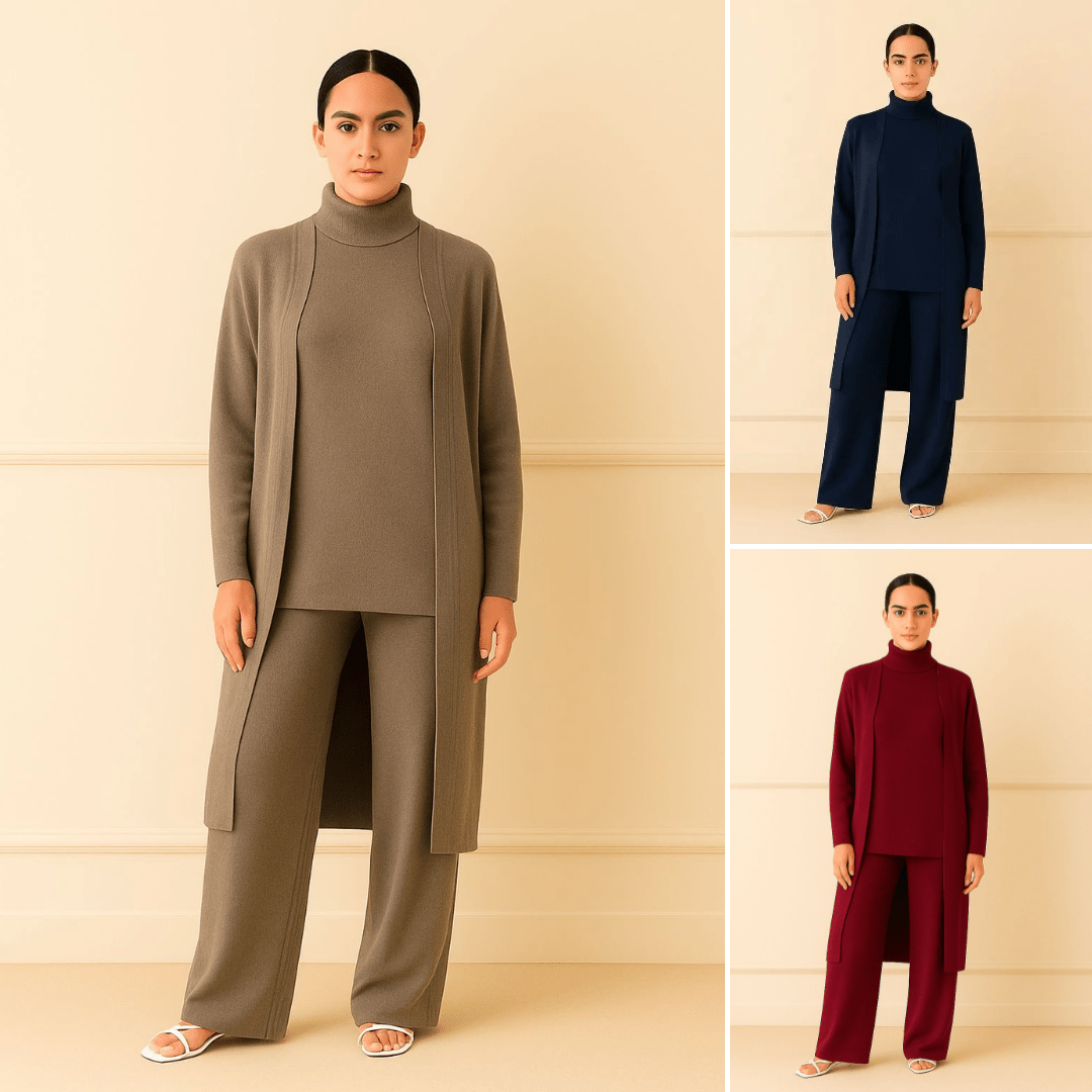 Lisy Cardigan, Turtleneck & Pants Set - Mijn winkel