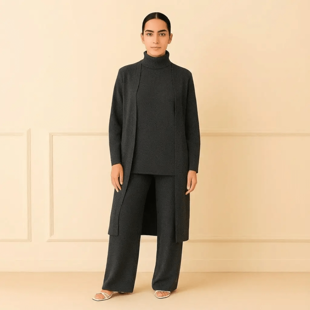 Lisy Cardigan, Turtleneck & Pants Set - Mijn winkel