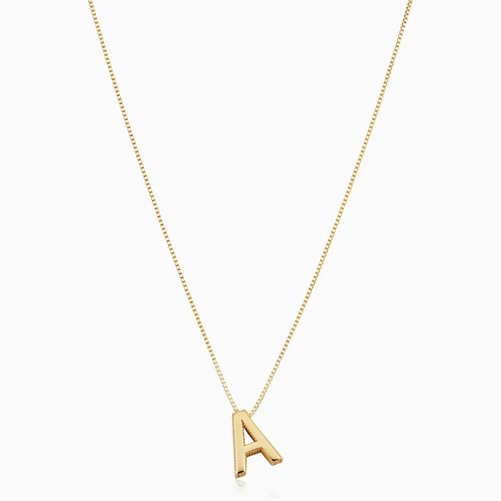 Love letter initial necklace | Gold - Mijn winkel